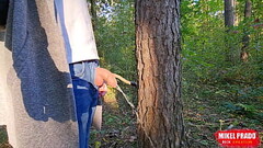 Pissing boy - uncircumcised cock in forest Thumb