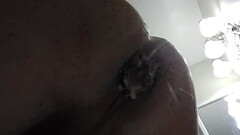 Don Juan pushing out another Creampie from Raheem Thumb