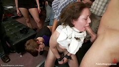 Slut deep throat fucked in public store Thumb