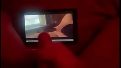 Him masturbating to a video of me masturbating to a video of us fucking Thumb