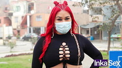 SUPER TETONA VENEZOLANA seduce a joven peruano para que se la folle y se venga en sus tetas Thumb