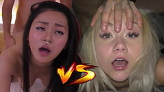 Japanese Fuck Toy VS Czech Cum Dumpster - Who would you like to creampie? - Featuring: Rae Lil Black Thumb