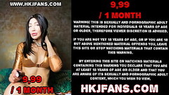 HKJFANS Extreme deep dildo in XO Speculum, anal gape &amp_ prolapse by Hotkinkyjo Thumb
