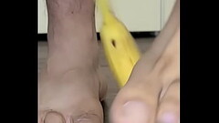 Feet and food play Thumb