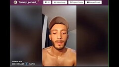 Naugthy boy eating his cum from a glass Thumb