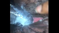Hairy pussy gets rammed and cum all over curved Cock Thumb