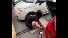 Pornstar Ellie louise wears no knickers in public ! She&rsquo_s in trouble ! The cameras caught her  Thumb