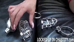 If you beg I might take off your chastity device Thumb