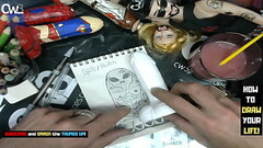Dildo art business - It'_s time to tracing sketch of the alien grey Thumb