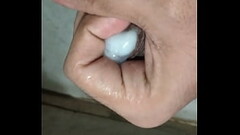 Hard dick cumming on hand Thumb