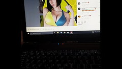 jerking to a Instagram model Thumb