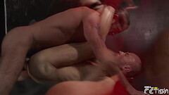 Massive tattooed man bangs deep a bald guy with hairy ass in different positions Thumb