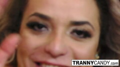 Hot trans slut dildos her tight asshole Thumb