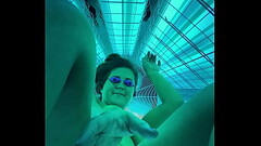 Tanning Booth Pussy Tease   Ass Spreading MISS LUCI Thumb