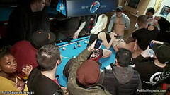 Brunette fucked in public pool bar Thumb