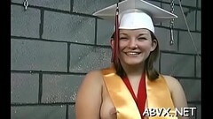 Dishy girl get naked and relax Thumb