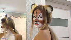 Bodyart Girl Sucking Dick and Doggystyle Fuck Thumb