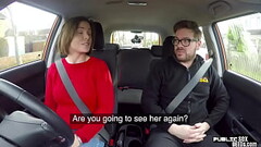 Student driver publicly creampied on backseat Thumb