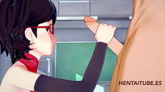 Boku no Hero Boruto Naruto Hentai 3D - Bakugou Katsuki &amp_ Sarada Uzumaki Sex at School - Animatio Thumb