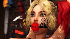 Hardcore sex in the basement! Sheriff plays with a teen blonde Thumb