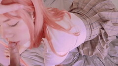 Teen in Skirt quick Fucked Anal and Pussy Thumb