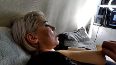 Magic boobs big nipples of my mature slutwife! And of course this whore will suck my dick! Thumb