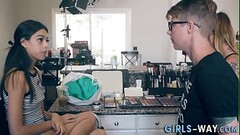 Lesbian spanish teenager with small tits Thumb