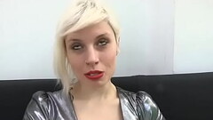 Two cocks for a blonde babe. She wants to try a DP!!! Thumb