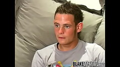 Handsome UK jock Jason uses both hands for his long dick Thumb