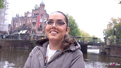 GERMAN SCOUT - TINY NATURAL NERD GIRL PICKUP AND ROUGH FUCK AT STREET CASTING Thumb