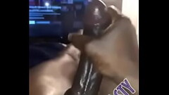 Big black dick cum shot Thumb
