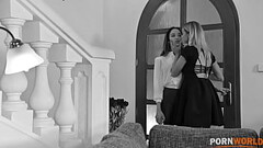 Dominatrix Cherry Kiss Forces Slim Brazilian Francys Belle to Take DP GP1728 Thumb