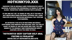 Hotkinkyjo sexy captain self anal fisting &amp_ prolapse Thumb