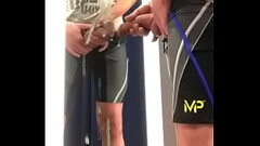 Dare: In a fitting room trying on bathers, cumshot on mirror and licking cum. Thumb