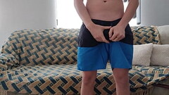 Jerking off in the living room in the morning Thumb