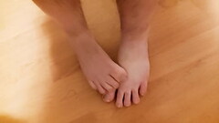 Short Foot Rubbing Video (Dirty feet and Hairy legs) Thumb