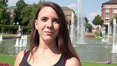 GERMAN SCOUT - ECHTER ANAL ORGASMUS OUTDOOR SEX F&Uuml_R TEEN MINA BEI STRASSEN CASTING Thumb