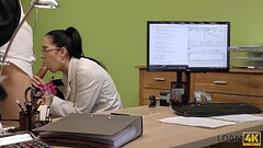 LOAN4K. Stranger, who works in loan office, satisfies girl for sex Thumb