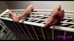 Homosexual foot fetish in solo Thumb