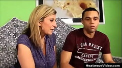 Amazing mature blondes fuck a black guy on the couch Thumb