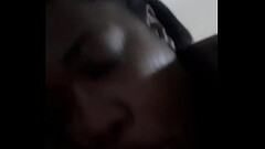 Ebony wife loves to suck on daddy Thumb