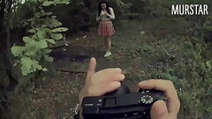 Divorced the student for intimate photos, and fucked in the woods || Murstar Thumb