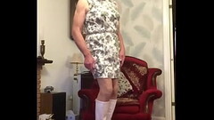 White Boots &amp_ Bodycon Dress - Johanna Clayton Thumb