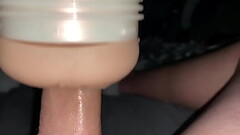 Horny boy cums with Lana Rhoades Fleshlight while home alone Thumb