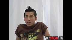 Horny twink Lucas Ashlie milking throbbing dick for cumshot Thumb