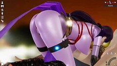 Honey Select 2: Girl in purple bodysuit gets dicked Thumb