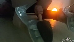 Girl Passionate Handjob Dildo and Masturbate Pussy Thumb