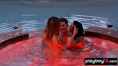 Inked bisex asian slut Kim fucking a nasty amateur couple Thumb