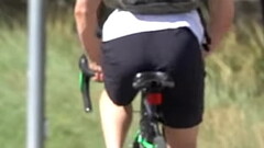 very short view, but worth it, perfect ass of sexy guy in bicycle in the background Thumb