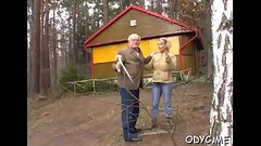 Kinky Natalie with impressive natural tits gets roughly slammed Thumb